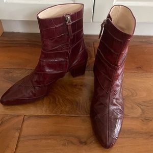 Altuzarra - Burgundy Callie Ankle Boots 37.5